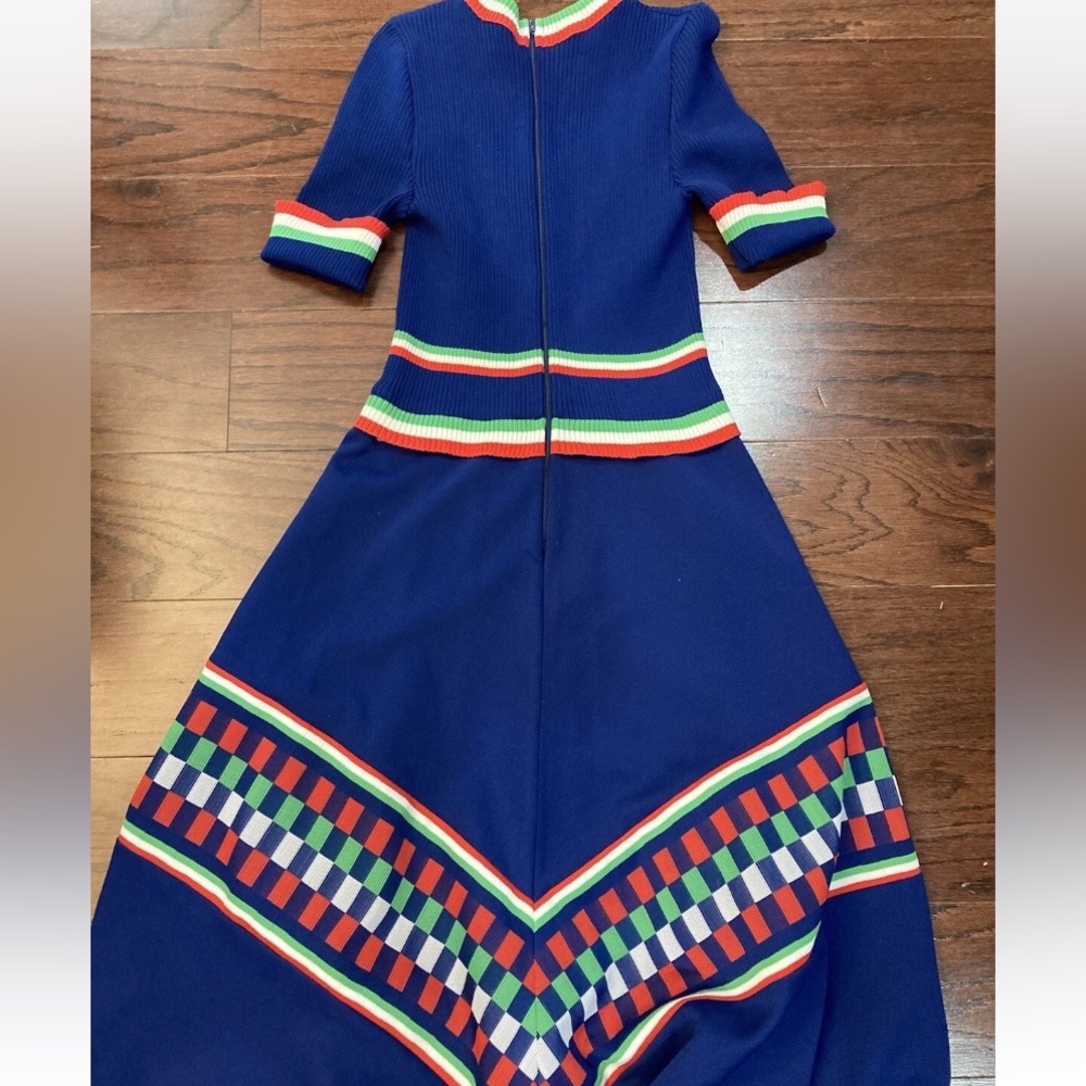 Vintage Designer Dress 60s 70s Mod Psychedelic Hippie  Lord & Taylor - Picture 2 of 7
